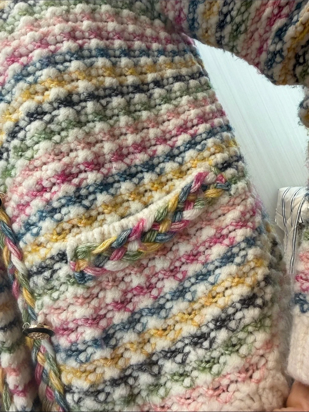 ba&sh Multicolor Striped Knit Tweed Jacket - Picture 4 of 4